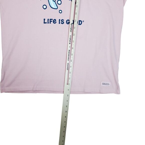 NEW Life is Good Long Sleeve Crusher Tee Shirt Womens M Pink Jackie Snowboard - Picture 12 of 12